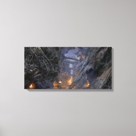 Stadtkonzept von Goblin - Brücken Leinwanddruck (Vorderseite)