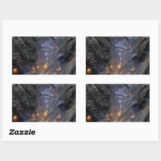 Stadtkonzept von Goblin - Brücken Rechteckiger Aufkleber (Blatt)