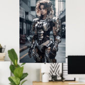 Stadtkrieger: Moderne Rüstung Poster (Heimbüro)