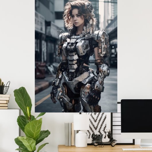 Stadtkrieger: Moderne Rüstung Poster (Heimbüro)