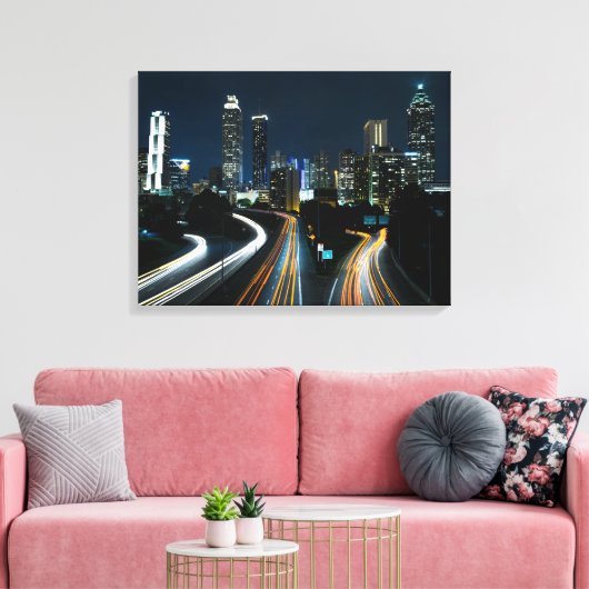 Stadtlandschaft Leinwanddruck gespannt (Insitu (Wohnzimmer))