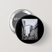 Stadtlandschaft Montreal Aufkleber Button (Vorne & Hinten)