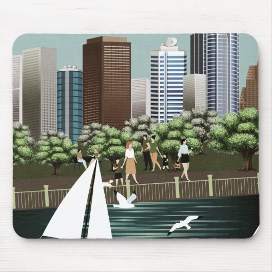 Stadtlandschaft Mousepad (Vorne)
