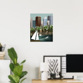 Stadtlandschaft Poster (Heimbüro)