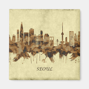 Stadtlandschaft Seoul Südkorea Magnet