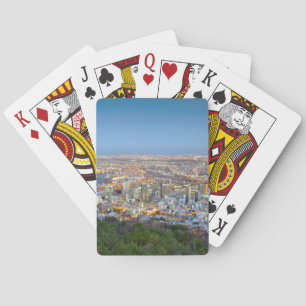 Stadtlandschaft vom Gipfel des Signal Hill bei Däm Spielkarten