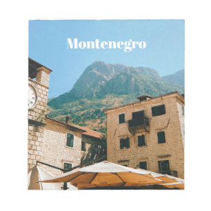 Stadtlandschaft von Montenegro Notizblock