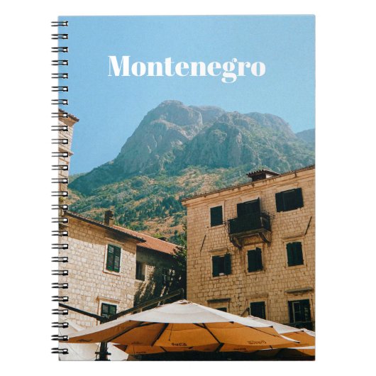 Stadtlandschaft von Montenegro Notizblock (Vorderseite)