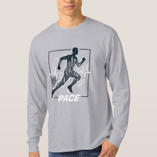 Stadtläufer-Pace-Silhouette T-Shirt