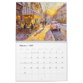 Stadtleben im impressionistischen Stil Kalender (Feb 2027)