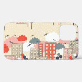 Stadtleben: Nahtloses Muster Case-Mate iPhone Hülle (Rückseite (Horizontal))