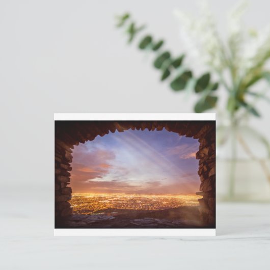 Stadtlicht Postkarte (Stehend Vorderseite)