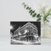 Stadtlicht und Gebäude nachts Postkarte (Stehend Vorderseite)