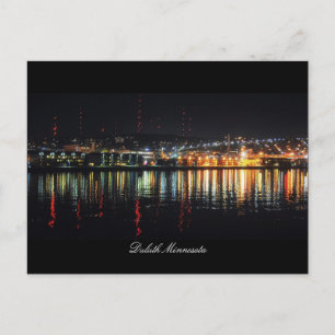 Stadtlichter Duluth Minnesota Postkarte