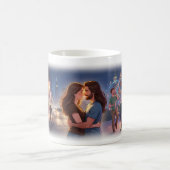 Stadtliebe und Nachtleben Träume Poster Kaffeetasse (Mittel)