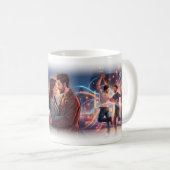 Stadtliebe und Neon-Nächte Poster Kaffeetasse (VorderseiteRechts)