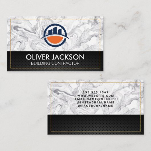 Stadtlogo | Einfach sauber Visitenkarte (Vorne/Hinten)