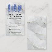 Stadtlogo | Marmor Visitenkarte (Vorne/Hinten)