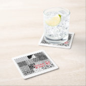 Stadtluft Rechteckiger Pappuntersetzer (Vor Ort)