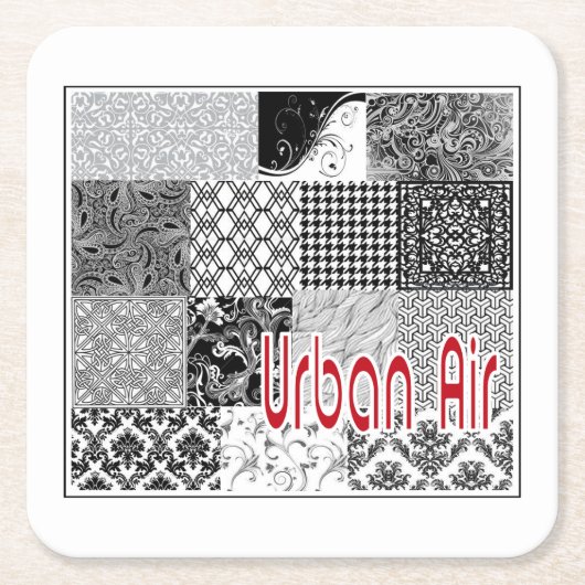 Stadtluft Rechteckiger Pappuntersetzer (Vorderseite)