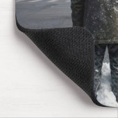 Stadtmann unter einer Schneewolke Mousepad (Ecke)
