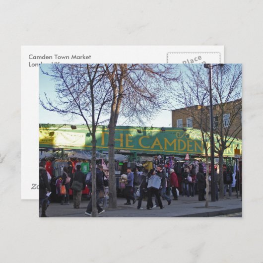 Stadtmarkt Camden Postkarte (Vorne/Hinten)