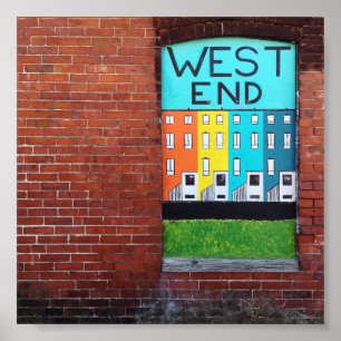 Stadtmauer am Westende Poster