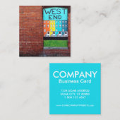 Stadtmauer am Westende Quadratische Visitenkarte (Vorne/Hinten)