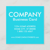 Stadtmauer am Westende Quadratische Visitenkarte (Rückseite)