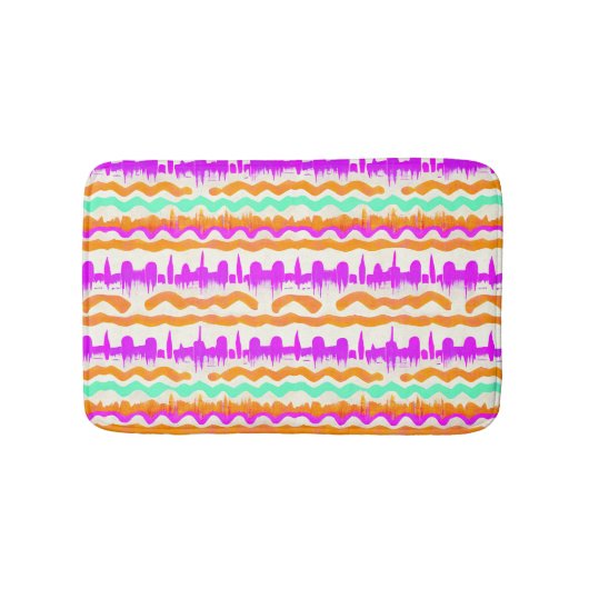 Stadtmauer Rosa Stadtmauer Graffiti Street Art Pat Badematte (Vorderseite)