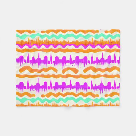 Stadtmauer Rosa Stadtmauer Graffiti Street Art Pat Fleecedecke (Vorderseite (Horizontal))