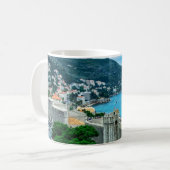 Stadtmauer von Dubrovnik Kaffeetasse (Vorderseite Links)