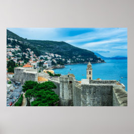 Stadtmauer von Dubrovnik Poster