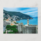 Stadtmauer von Dubrovnik Postkarte (Vorderseite)