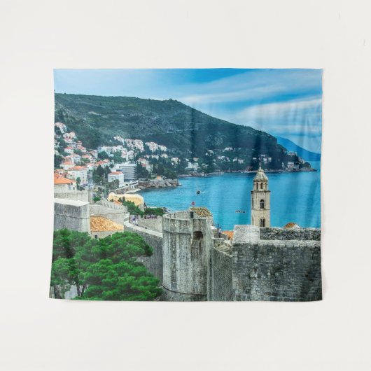 Stadtmauer von Dubrovnik Wandteppich (Vorderseite (Horizontal))