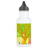 Stadtmensch-Regenbogen-buntes Schicksal Edelstahlflasche (Links)