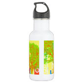 Stadtmensch-Regenbogen-buntes Schicksal Edelstahlflasche (Rückseite)