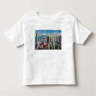 Stadtmitte-Skyline-Ansicht in Richtung zu East Kleinkind T-shirt