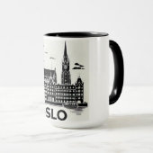 Stadtmog - Oslo, Norwey Tasse (VorderseiteRechts)
