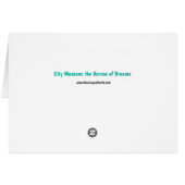 Stadtmuseum: The Burrow of Dreams Notecard (Rückseite Horizontal)
