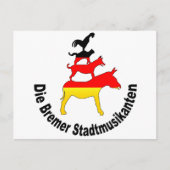 Stadtmusiker von Bremen Postkarte (Vorderseite)