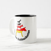 Stadtmusiker von Bremen Zweifarbige Tasse (Vorderseite Links)