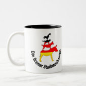 Stadtmusiker von Bremen Zweifarbige Tasse (Links)