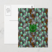 Stadtmuster mit Radio Tower Postkarte (Vorne/Hinten)