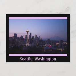 Stadtnacht von Seattle Washington Postcard Postkarte
