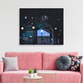 Stadtnächte Leinwanddruck (Insitu (Wohnzimmer))