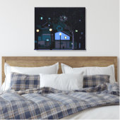 Stadtnächte Leinwanddruck (Insitu (Schlafzimmer))