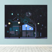 Stadtnächte Leinwanddruck (Insitu (Holzboden))