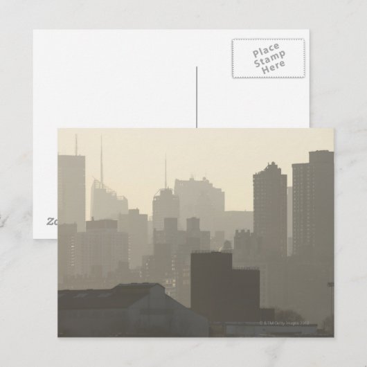 Stadtnebel Postkarte (Vorne/Hinten)