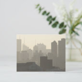 Stadtnebel Postkarte (Stehend Vorderseite)